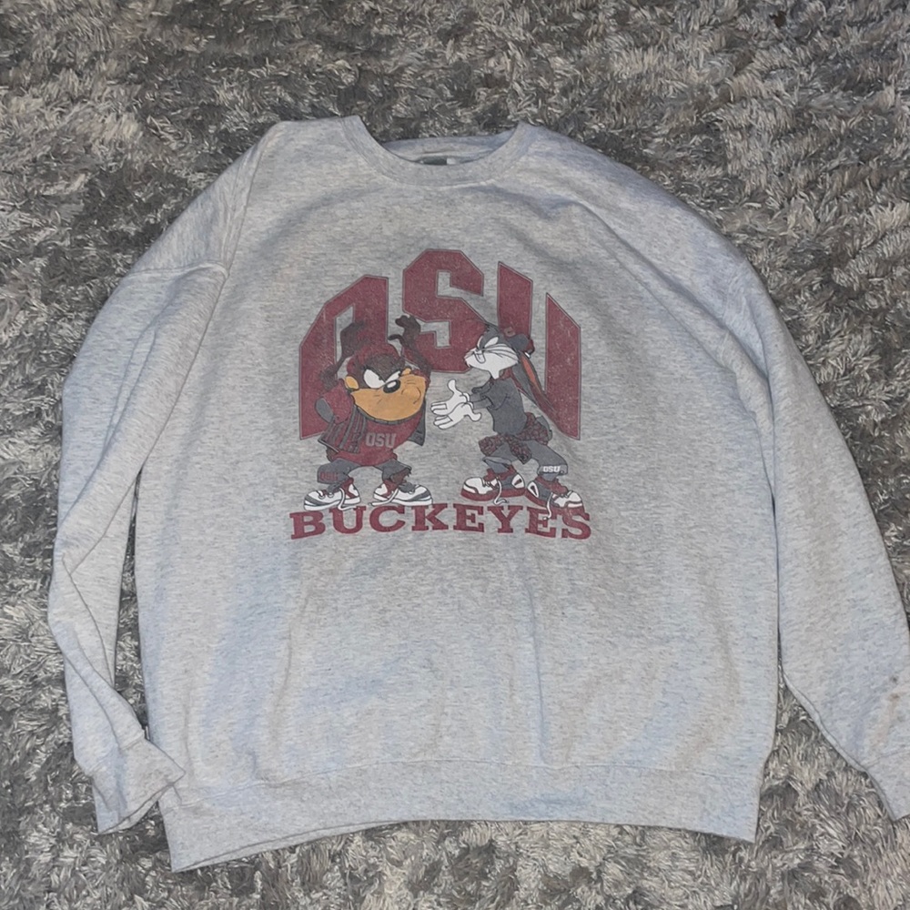 buckeyes trendy oversized crewneck